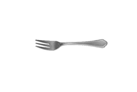 Silver fork on a white background