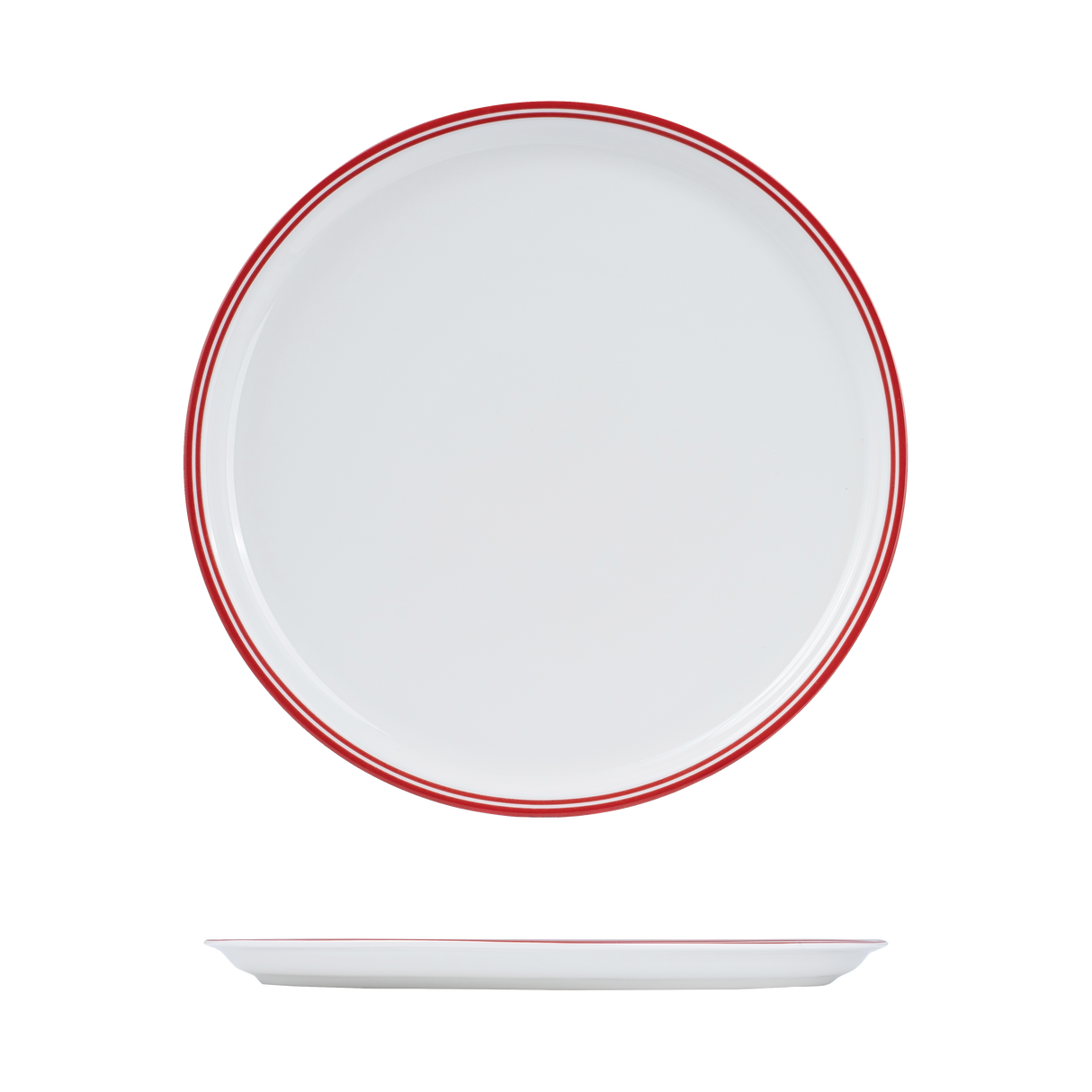 Nano Cru Pizza Plate Red 310mm: Pack of 6