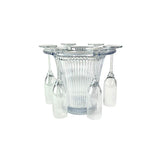 Unbreakable Bamboo Champagne Bucket 3.8L, with 6 x 145ml, Flutes, Polycarbonate