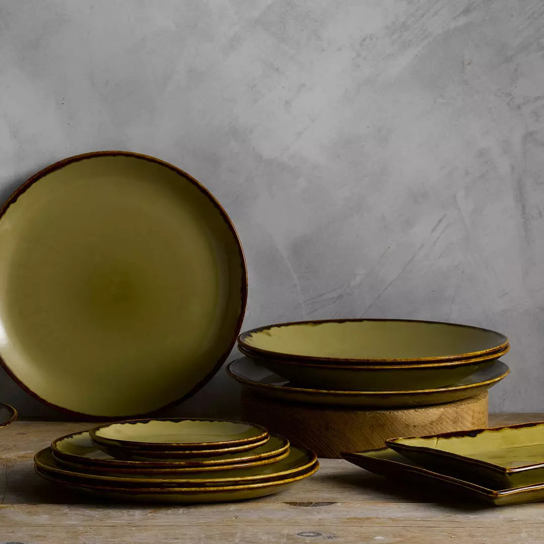 Round Coupe Bowl - 248mm, 1136ml, Green, Dudson: Pack of 12