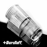 Clear plastic fitting with DuraTuff logo on a black background