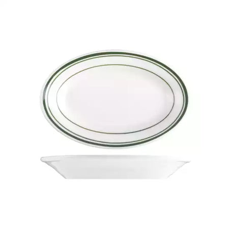 Tuxton Green Bay Oval Plate 178x117mm