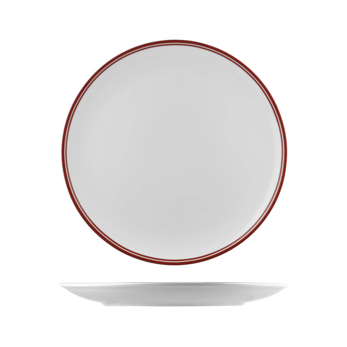 Nano Cru Round Coupe Plate Red 290mm: Pack of 12