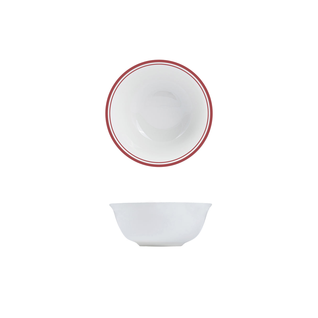 Nano Cru Cereal Bowl Red 160mm/ 580Ml : Pack of 12