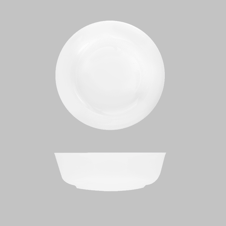 Bravura Round Cereal Bowl Low - 500ml: Pack of 12