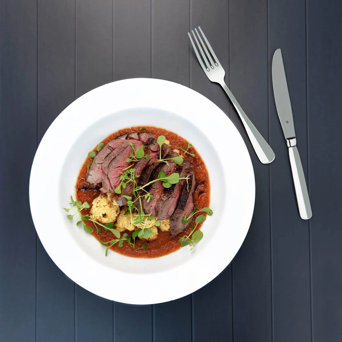Wide Flat Rim Pasta Plate - 280x65mm, Chelsea: Pack of 6