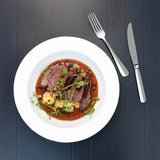 Wide Flat Rim Pasta Plate - 280x65mm, Chelsea: Pack of 6