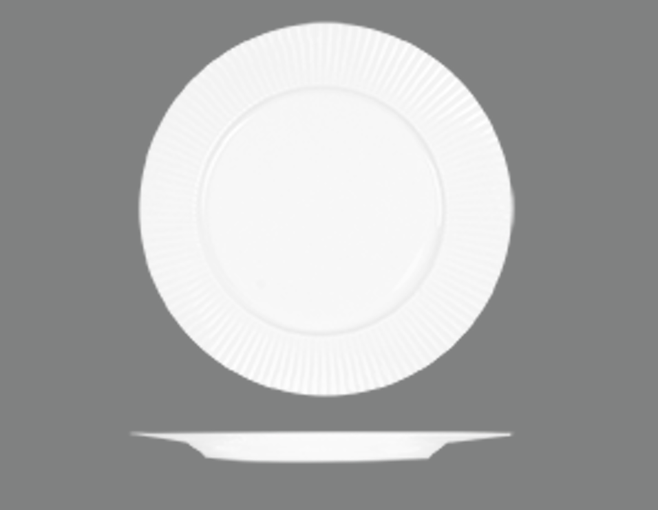 Spectra Round Flat Wide Rim Plate - 270mm: Pack of 12