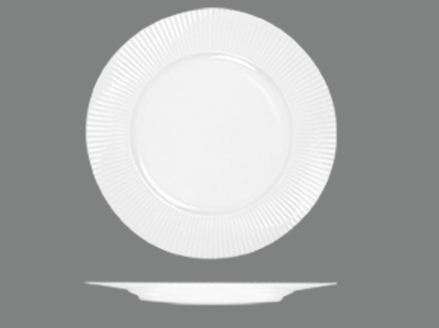 Spectra Round Flat Wide Rim Plate - 310mm: Pack of 6