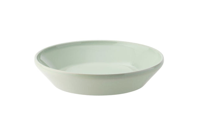 Mid size mint coloured bowl on white background