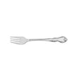 Silver fork on a white background