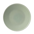 Medium round plate in light mint colour on white background