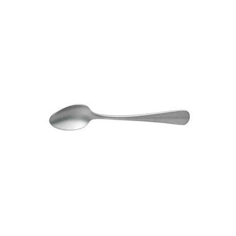 Silver spoon on a white background