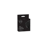 Gift boxed gun metal cocktail strainer on a white background