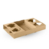 2 & 4 Cup BioCup Paper Tray - Carton of 100 units