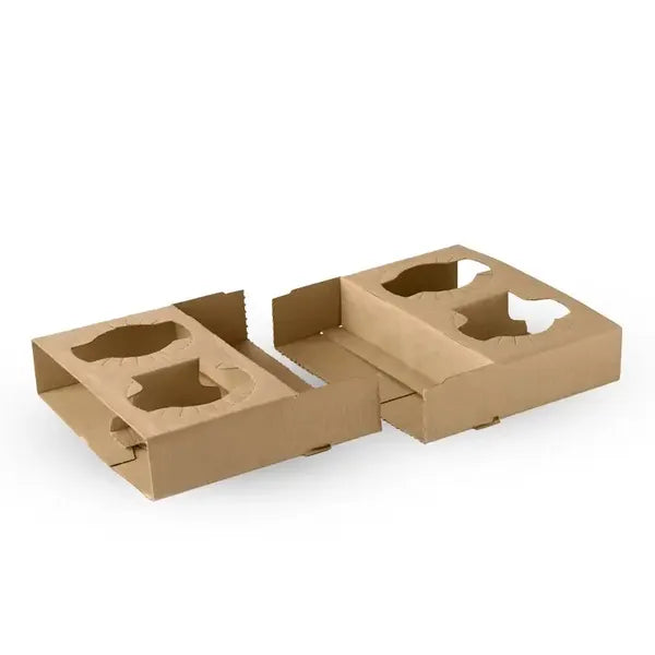 2 & 4 Cup BioCup Paper Tray - Carton of 100 units