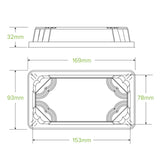 Small sushi tray PLA lid - clear - Carton of 600 units