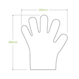 Large compostable glove - natural - Carton of 1000 units