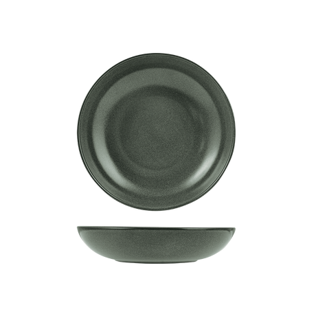 Dark coloured bowl on white background