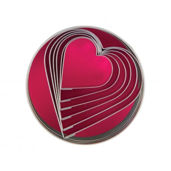 Heart Cutter Set (6pce) - 18-8, 50-90mm from Chef Inox. made out of Stainless Steel and sold in boxes of 1. Hospitality quality at wholesale price with The Flying Fork! 