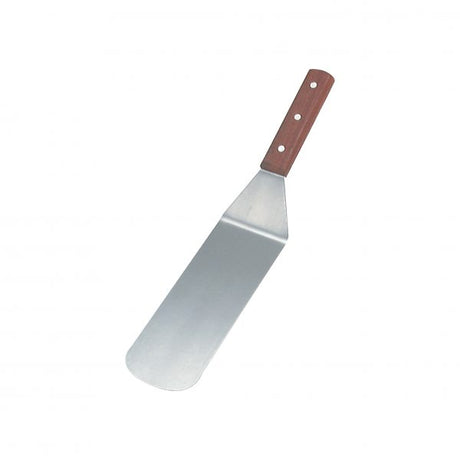Flexible Turner With Wood Handle - 76x200mm, Stainless Steel from Chef Inox. made out of Stainless Steel and sold in boxes of 12. Hospitality quality at wholesale price with The Flying Fork! 