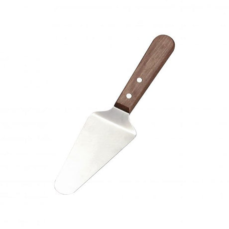 Cake Server With Wood Handle - Stainless Steel from Chef Inox. made out of Stainless Steel and sold in boxes of 12. Hospitality quality at wholesale price with The Flying Fork! 