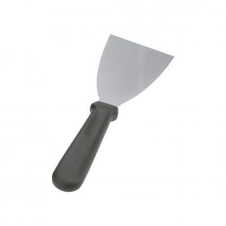 Pan Scraper - 80x115mm, Stainless Steel from Chef Inox. made out of Stainless Steel and sold in boxes of 12. Hospitality quality at wholesale price with The Flying Fork! 