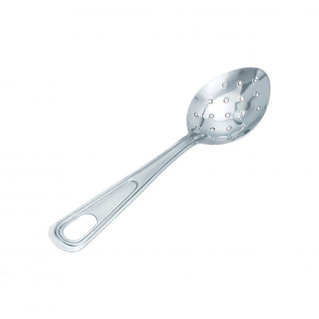Perforated Basting Spoon - 280mm from Chef Inox. Perforated, made out of Stainless Steel and sold in boxes of 12. Hospitality quality at wholesale price with The Flying Fork! 