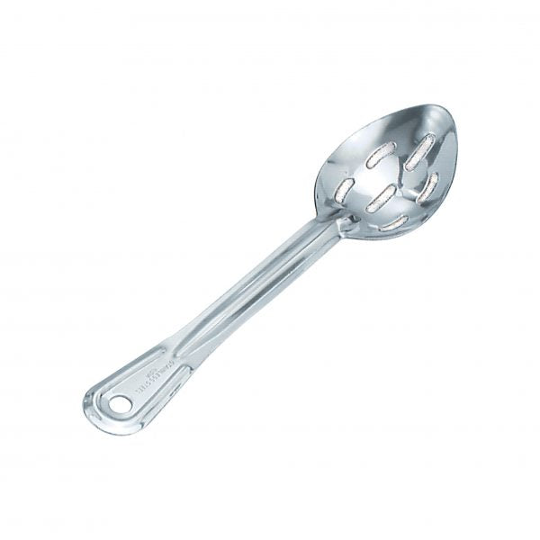 Slotted Basting Spoon - 280mm from Chef Inox. Slotted, made out of Stainless Steel and sold in boxes of 12. Hospitality quality at wholesale price with The Flying Fork! 