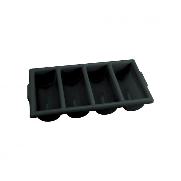 Cutlery Box With 4 Compartments - Black from Chef Inox. made out of Plastic and sold in boxes of 1. Hospitality quality at wholesale price with The Flying Fork! 