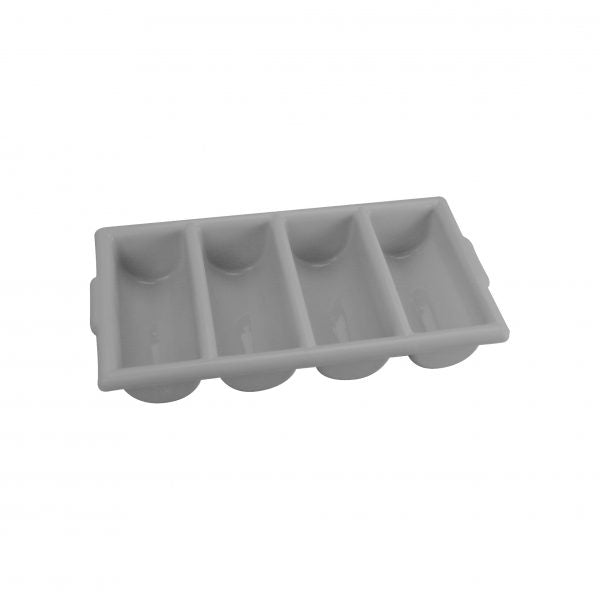 Cutlery Box With 4 Compartments - Grey from Chef Inox. made out of Plastic and sold in boxes of 1. Hospitality quality at wholesale price with The Flying Fork! 