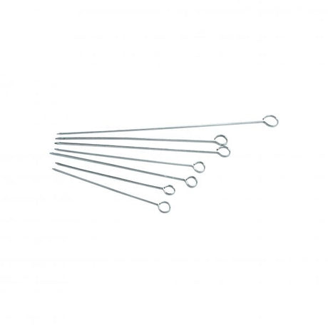 Flat Skewers - 100x3mm from Inox Macel. made out of Stainless Steel and sold in boxes of 10. Hospitality quality at wholesale price with The Flying Fork! 