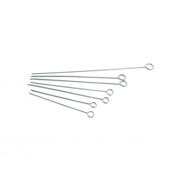 Flat Skewers - 150x3mm from Inox Macel. made out of Stainless Steel and sold in boxes of 10. Hospitality quality at wholesale price with The Flying Fork! 