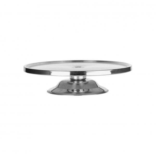 Cake Stand - 300x75mm from Chef Inox. made out of Stainless Steel and sold in boxes of 1. Hospitality quality at wholesale price with The Flying Fork! 