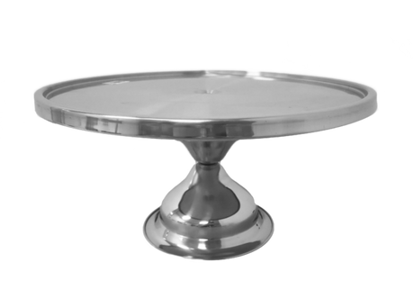Cake Stand - 300x150mm from Chef Inox. made out of Stainless Steel and sold in boxes of 1. Hospitality quality at wholesale price with The Flying Fork! 