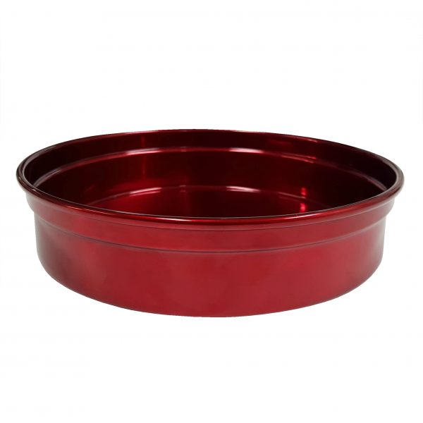 Round Bar Tray - 240x50mm, Red Aluminum from Chef Inox. made out of Anodised Aluminum and sold in boxes of 1. Hospitality quality at wholesale price with The Flying Fork! 