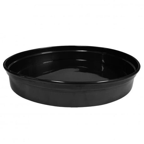 Round Bar Tray - 330x50mm, Black Aluminum from Chef Inox. made out of Anodised Aluminum and sold in boxes of 1. Hospitality quality at wholesale price with The Flying Fork! 