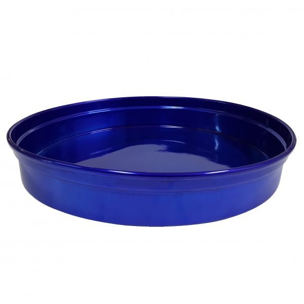 Round Bar Tray - 330x50mm, Blue Aluminum from Chef Inox. made out of Anodised Aluminum and sold in boxes of 1. Hospitality quality at wholesale price with The Flying Fork! 