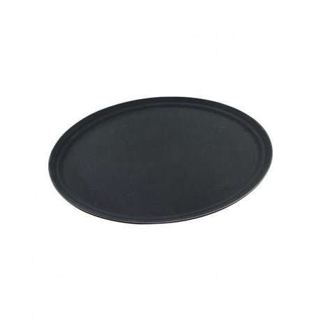 Oval Tray - Platic Non Slip - 680mm, Black from Chef Inox. made out of Polypropylene and sold in boxes of 1. Hospitality quality at wholesale price with The Flying Fork! 