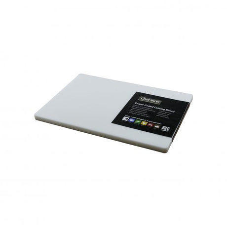 Polypropylene Cutting Board - 300x450x20mm, White from Chef Inox. made out of Polypropylene and sold in boxes of 5. Hospitality quality at wholesale price with The Flying Fork! 