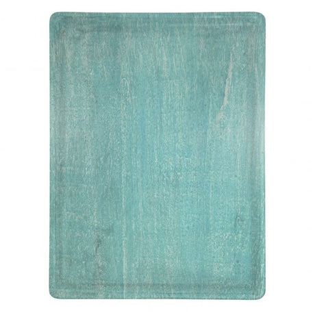 Rectangle Serving Board With Handle - 360x180x15mm, Mangowood, Aqua from Chef Inox. made out of Mangowood and sold in boxes of 1. Hospitality quality at wholesale price with The Flying Fork! 