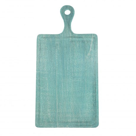 Rectangle Serving Board With Handle - 260x360x180mm, Mangowood, Aqua from Chef Inox. made out of Mangowood and sold in boxes of 1. Hospitality quality at wholesale price with The Flying Fork! 
