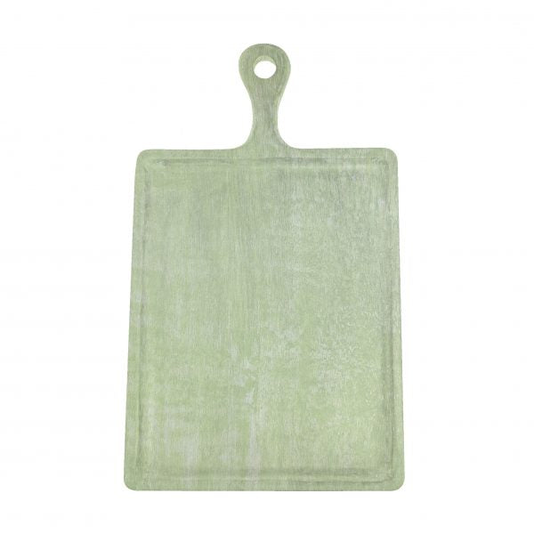 Rectangle Serving Board With Handle - 300x400x200mm, Mangowood, Green from Chef Inox. made out of Mangowood and sold in boxes of 1. Hospitality quality at wholesale price with The Flying Fork! 