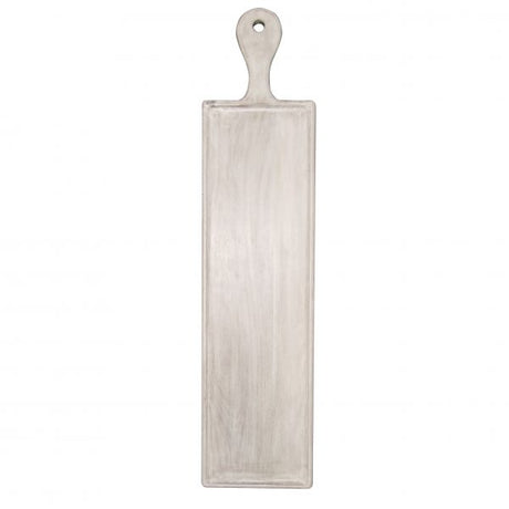 Rectangle Serving Board With Handle - 670x850x200mm, Mangowood, White from Chef Inox. made out of Mangowood and sold in boxes of 1. Hospitality quality at wholesale price with The Flying Fork! 