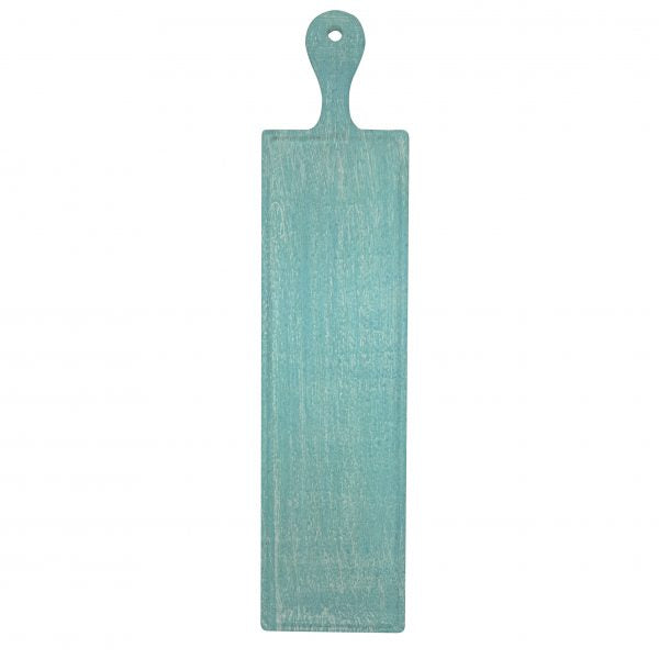 Rectangle Serving Board With Handle - Mangowood, Aqua from Chef Inox. made out of Mangowood and sold in boxes of 1. Hospitality quality at wholesale price with The Flying Fork! 