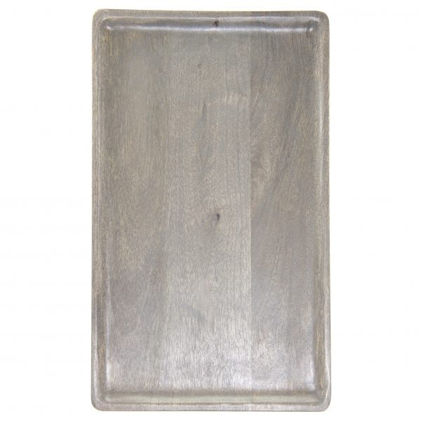 Rectangle Serving Board - 430x250x15mm, Mangowood, Grey from Chef Inox. made out of Mangowood and sold in boxes of 1. Hospitality quality at wholesale price with The Flying Fork! 