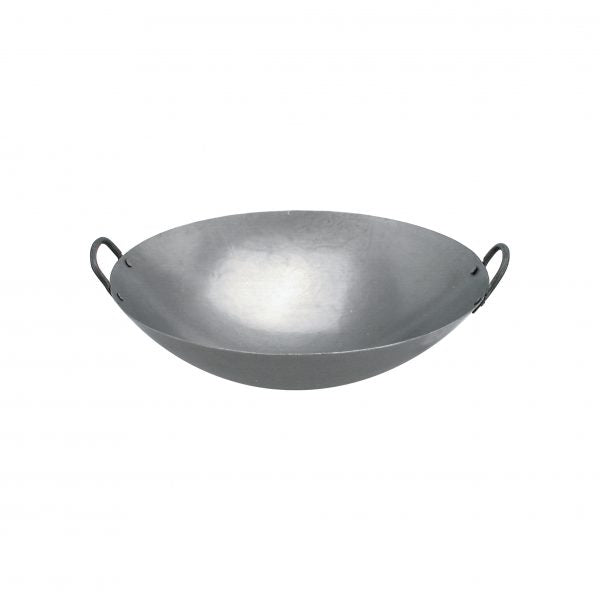 Iron Wok - 350mm from Chef Inox. made out of Cast iron and sold in boxes of 1. Hospitality quality at wholesale price with The Flying Fork! 
