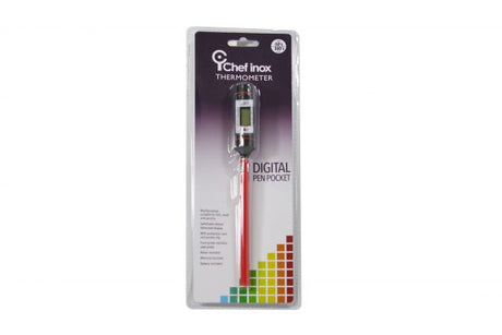 Thermometer Digital Pen Pocket Water-Resist - 200mm from Chef Inox. made out of Stainless Steel and sold in boxes of 1. Hospitality quality at wholesale price with The Flying Fork! 