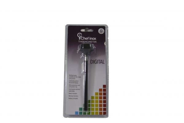 Thermometer Digital Pocket Water-Resist On-Off - 135mm from Chef Inox. made out of Stainless Steel and sold in boxes of 1. Hospitality quality at wholesale price with The Flying Fork! 