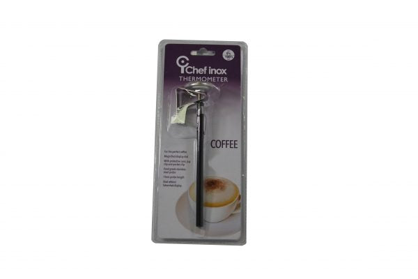 Thermometer Coffee With Clip - 32mm Dial, 140mm Length from Chef Inox. made out of Stainless Steel and sold in boxes of 1. Hospitality quality at wholesale price with The Flying Fork! 